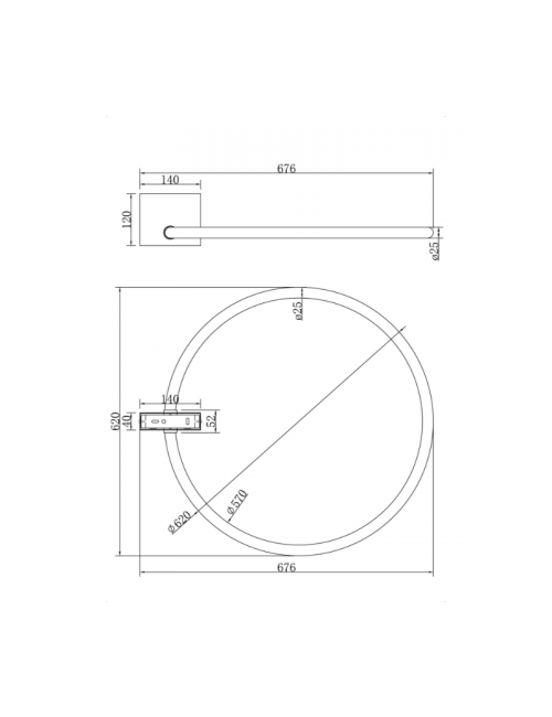 Ceiling lamp Anillo