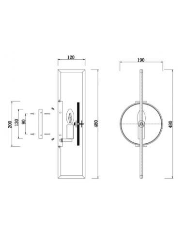 Wall lamp Marmo MOD099WL-01G |Maytoni | TavaGaisma.lv/en