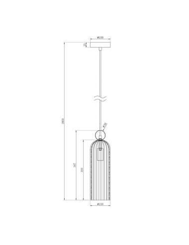 Piekaramā lampa Antic