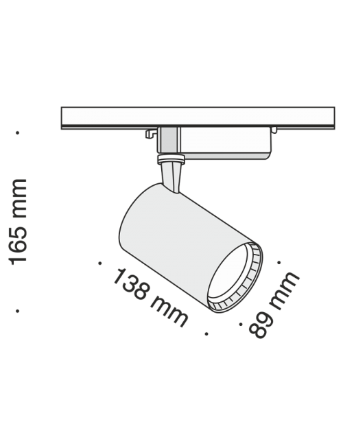 Spotlamp TR003-1-17W4K-B