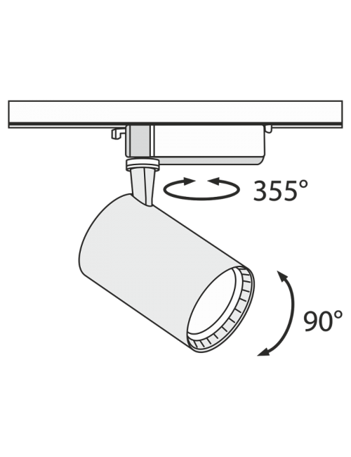 Spotlamp TR003-1-17W4K-B