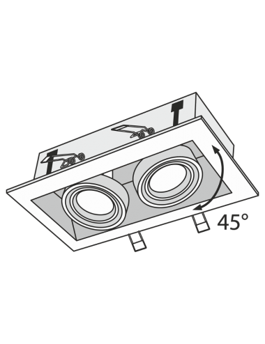 Recessed lamp Metal DL008-2-02-W |Maytoni | TavaGaisma.lv/en