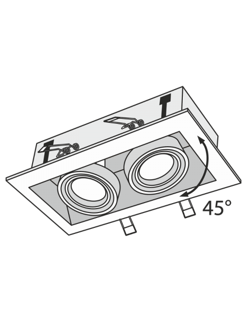 Recessed lamp Metal