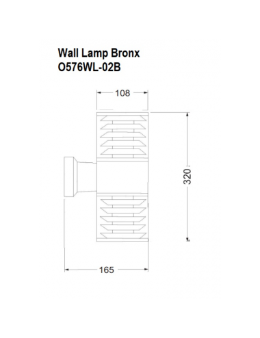 Fasādes lampa Bronx IP54