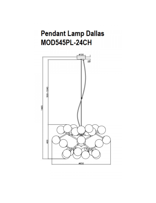 Подвесная лампа Dallas