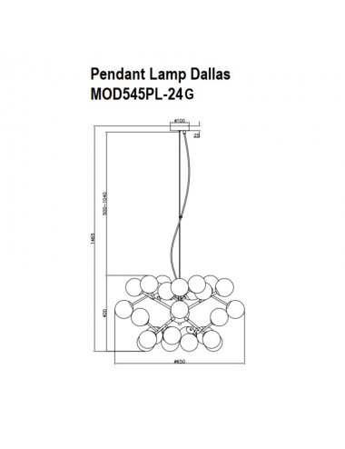 Pakabinamas šviestuvas Dallas