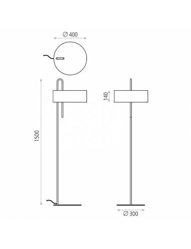 Floor lamp Clip H8178N |ACB Iluminacion | TavaGaisma.lv/en