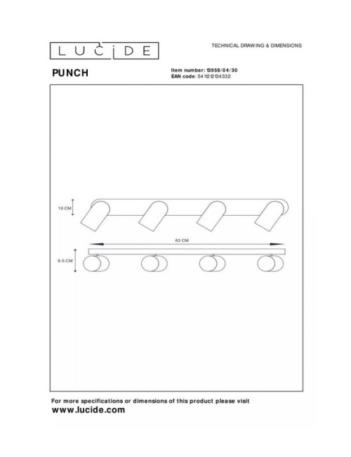 Griestu lampa Punch