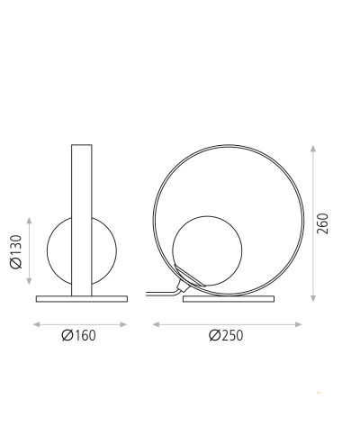 Table lamp Halo