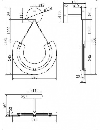 Wall lamp Maya