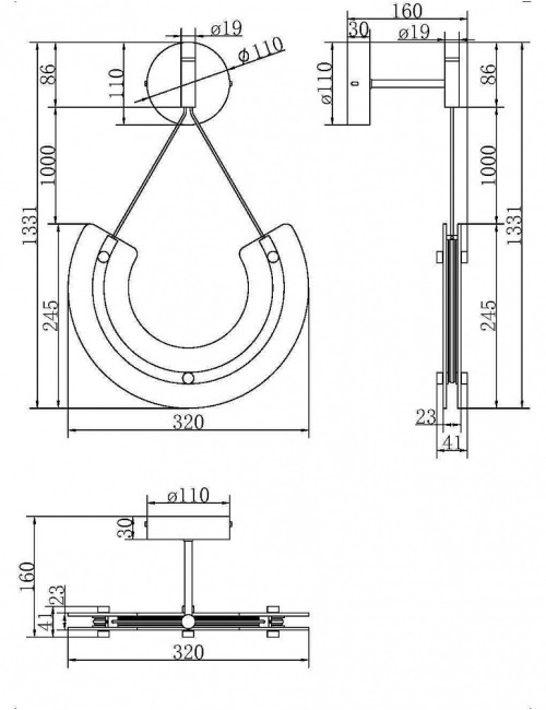 Wall lamp Maya