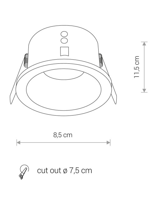 Recessed lamp Charlie IP54