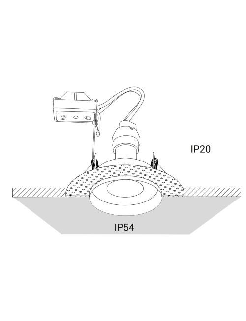 Iebūvējama lampa Echo IP54