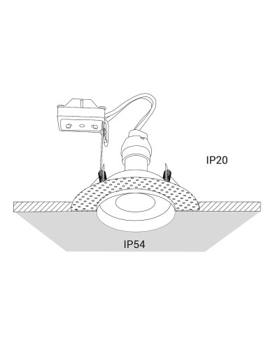 Upotettava valaisin Echo IP54