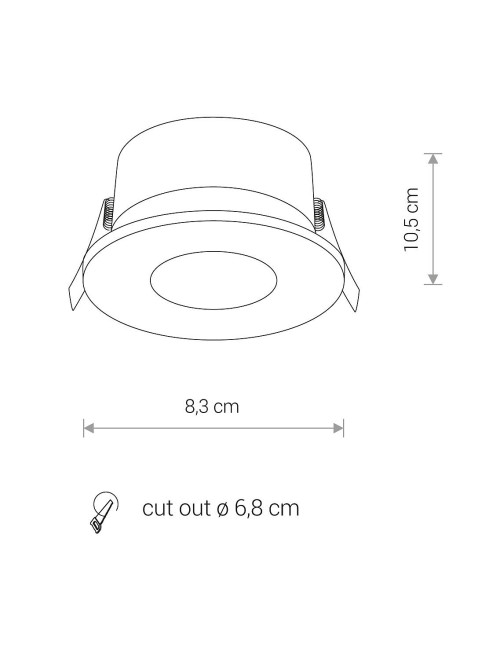 Iebūvējama lampa Golf IP54