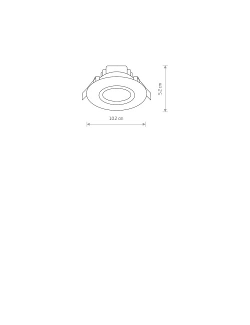 Recessed lamp Helius IP44