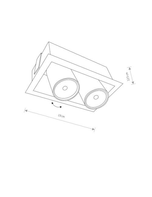 Iebūvējama lampa Eye mod II