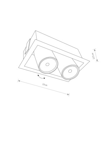 Iebūvējama lampa Eye mod II