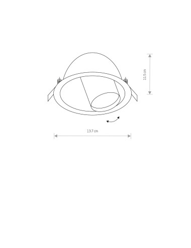 Recessed lamp Dot