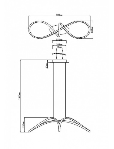 Pendant lamp Curve