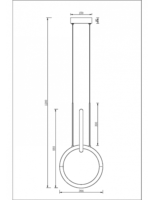 Piekaramā lampa Node