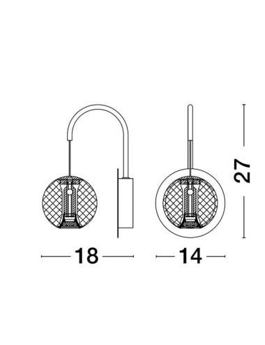 Seinävalaisin Brillante IP44