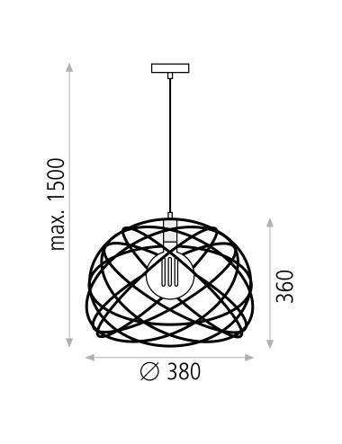 Piekaramā lampa Bellona