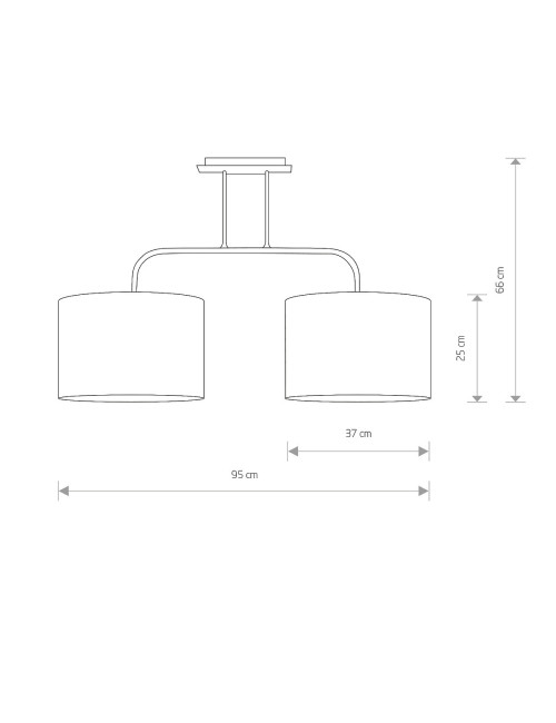 Griestu lampa Alice II M