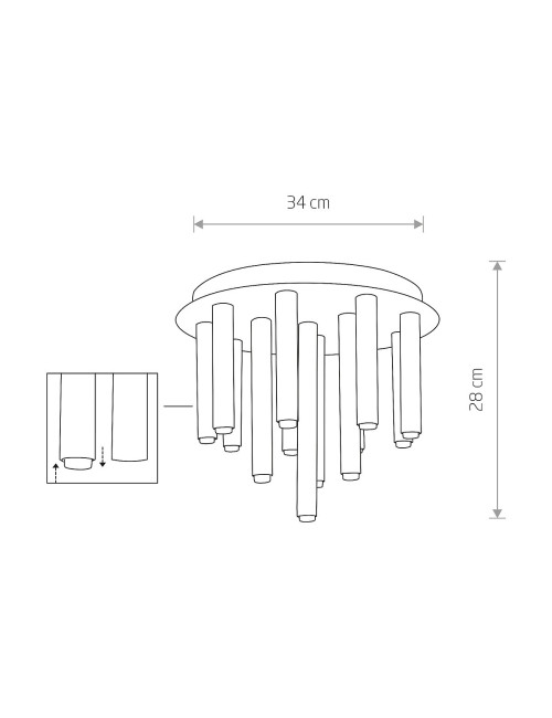 Griestu lampa Stalactite XIII