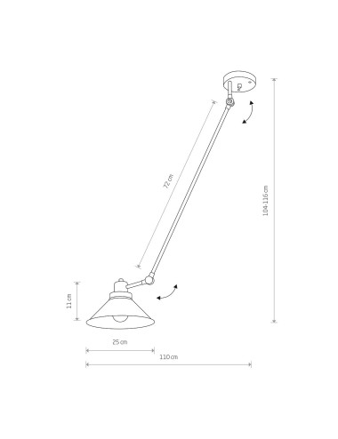 Griestu lampa Techno I