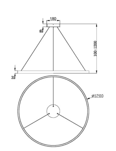 Pendant lamp Rim