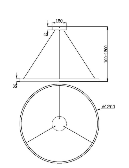 Piekaramā lampa Rim