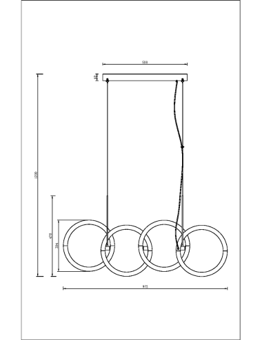 Piekaramā lampa Node