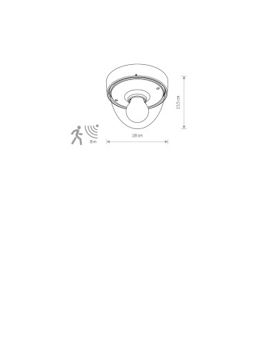 Kattovalaisin Nook Sensor IP44