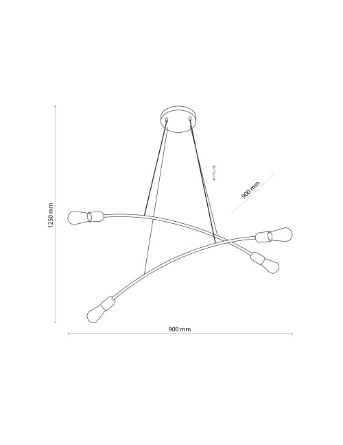 Piekaramā lampa Helix