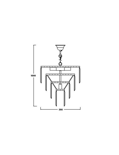 Chandelier Amadeo 17106/4+1-CHR |Zuma Line | TavaGaisma.lv/en