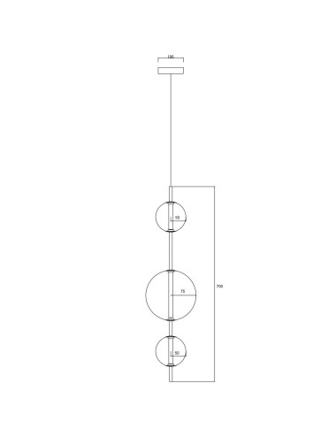 Piekaramā lampa Dorado LP-002/3V | Light Prestige | TavaGaisma.lv