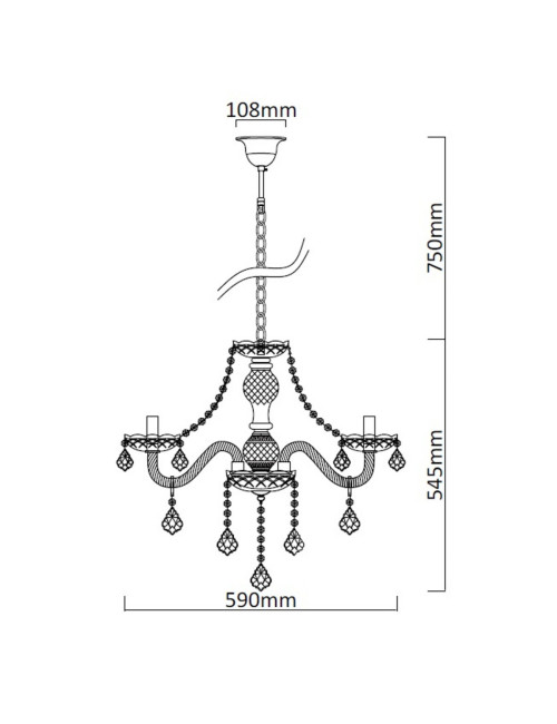 Chandelier Cristallo 5