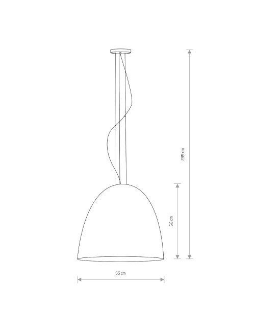 Pendant lamp Egg L 55