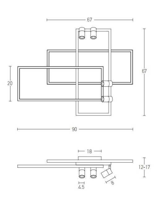 Griestu lampa 22020