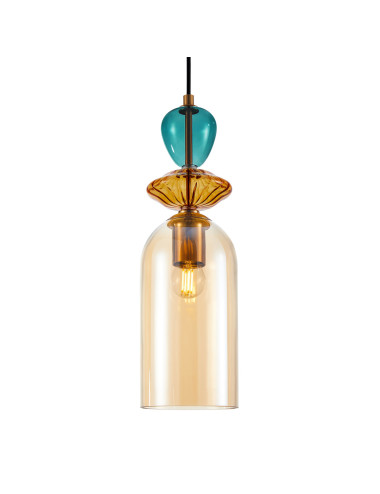 Pendant lamp Busco PND-30263-1C-BRO-AMB |Italux | TavaGaisma.lv/en