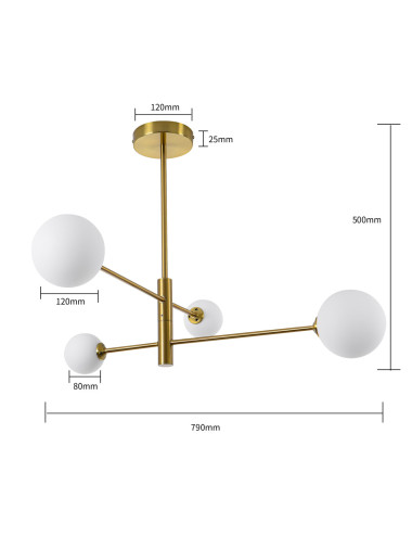 Griestu lampa Dorado 4