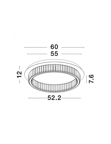 Kattokruunu Aurelia Ø60 LED