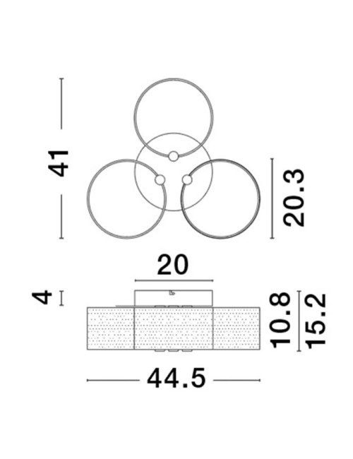 Ceiling lamp Gatlin Ø44,5 LED