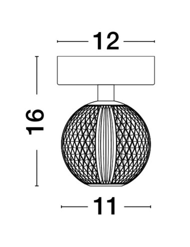 Griestu lampa Brillante Ø12 LED 9522010 | Nova Luce | TavaGaisma.lv