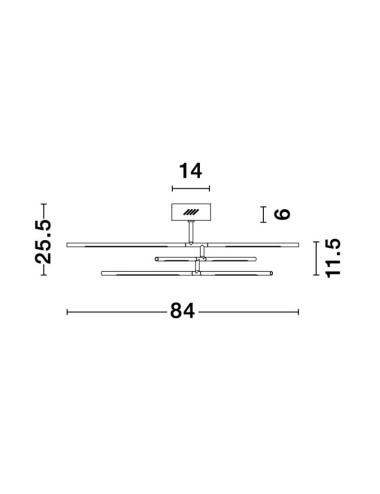 Ceiling lamp Raccio LED 9180761 | Nova Luce | TavaGaisma.lv/en