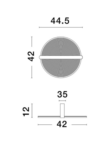 Griestu lampa Noah Ø44,5 LED 9054448 | Nova Luce | TavaGaisma.lv