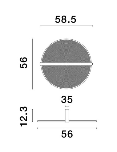 Ceiling lamp Noah Ø58,5 LED