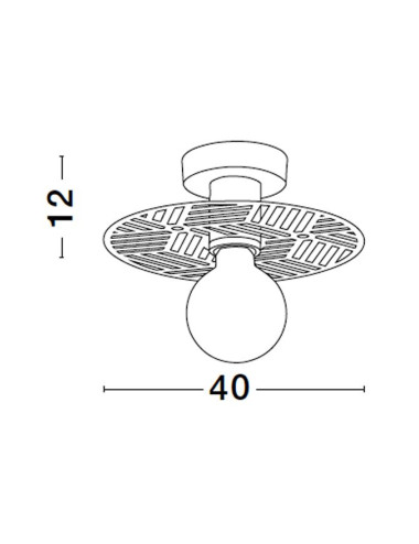 Griestu lampa Eres Ø40