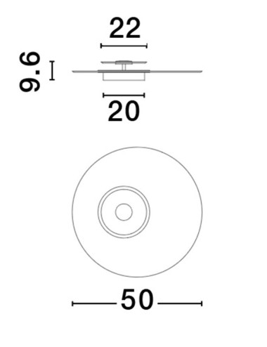 Laelamp Copo Ø50 LED 9030640 | Nova Luce | TavaGaisma.lv/et